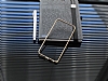 COTEetCI iPhone 6 / 6S Gold izgili Metal Round Bumper Gold Klf - Resim 2