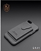 Dafoni Air Jacket iPhone SE 2020 Czdanl Siyah Deri Klf - Resim: 1