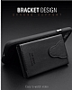 Dafoni Air Jacket iPhone X / XS Czdanl Siyah Deri Klf - Resim 3