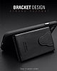 Dafoni Air Jacket Samsung Galaxy Note 8 Czdanl Siyah Deri Klf - Resim 4