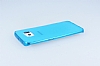 Dafoni Aircraft Samsung Galaxy S6 Edge Ultra nce effaf Mavi Silikon Klf - Resim 1