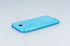 Dafoni Aircraft Samsung i9500 Galaxy S4 Ultra nce effaf Mavi Silikon Klf - Resim: 1