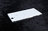 Dafoni Aircraft Sony Xperia T2 Ultra Ultra nce effaf Beyaz Silikon Klf - Resim 2