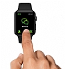 Dafoni Apple Watch Tempered Glass Premium Siyah Full Cam Ekran Koruyucu (42 mm) - Resim 3