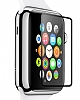Dafoni Apple Watch Tempered Glass Premium Siyah Full Cam Ekran Koruyucu (42 mm) - Resim 1