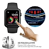 Dafoni Apple Watch 4 / Watch 5 Tempered Glass Premium Siyah Full Cam Ekran Koruyucu (40 mm) - Resim 1