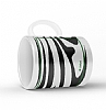 Dafoni Art Zebra Pattern Beyaz Kupa Bardak - Resim: 1