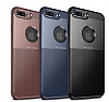 Dafoni Business Shield iPhone 7 Plus / 8 Plus Kahverengi Silikon Klf - Resim: 1