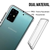 Dafoni Clear Hard Samsung Galaxy S20 Plus Sper Koruma Klf - Resim 6