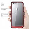 Dafoni Color Side iPhone 6 Plus / 6S Plus Kristal Krmz Klf - Resim 1