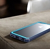Dafoni Color Side iPhone 7 / 8 Kristal Mavi Klf - Resim: 2