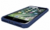 Dafoni Color Side iPhone 7 Plus / 8 Plus Kristal Mavi Klf - Resim 4