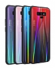 Dafoni Colorful Samsung Galaxy Note 9 Cam Krmz Klf - Resim 3