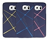 Dafoni Colorful Samsung i9800 Galaxy S6  Renkli Lacivert Rubber Klf - Resim: 3