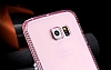 Dafoni Crystal Dream Samsung Galaxy S6 Edge Tal Pembe Silikon Klf - Resim: 4