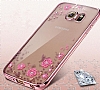 Dafoni Crystal Dream Samsung Galaxy S7 Edge Tal Rose Gold effaf Silikon Klf - Resim 3