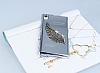 Dafoni Eagle Wings Sony Xperia Z1 Silver Metal Rubber Klf - Resim: 2
