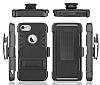 Dafoni Extra Defence iPhone 7 Plus Kemer Klipsli Ultra Koruma Krmz Klf - Resim 4