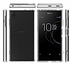 Dafoni Fit Hybrid Sony Xperia XA1 Plus Ultra Koruma Rose Gold Silikon Kenarl effaf Klf - Resim: 4