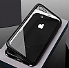 Dafoni Glass Guard iPhone 7 / 8 Metal Kenarl Cam Siyah Klf - Resim 6