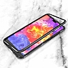 Dafoni Glass Guard Huawei Mate 20 Pro Metal Kenarl Cam Siyah Klf - Resim 5