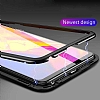 Dafoni Glass Guard Huawei Mate 20 Pro Metal Kenarl Cam Siyah Klf - Resim 3