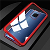 Dafoni Glass Guard Huawei Mate 20 Pro Metal Kenarl Cam Krmz Klf - Resim: 6