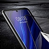 Dafoni Glass Guard Huawei P30 Pro Metal Kenarl Cam Siyah Klf - Resim: 3