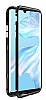 Dafoni Glass Guard Huawei P40 Metal Kenarl Cam Siyah Klf
