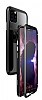 Dafoni Glass Guard iPhone 11 Pro Metal Kenarl Cam Siyah Klf