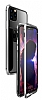 Dafoni Glass Guard iPhone 11 Pro Metal Kenarl Cam Silver Klf