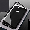 Dafoni Glass Guard iPhone SE 2020 Metal Kenarl Cam Silver Klf - Resim: 6