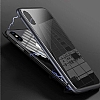Dafoni Glass Guard iPhone XR Metal Kenarl Cam Krmz Klf - Resim 1