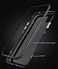 Dafoni Glass Guard iPhone XR Metal Kenarl Cam Krmz Klf - Resim 2