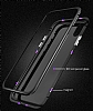 Dafoni Glass Guard iPhone XR Metal Kenarl Cam Gold Klf - Resim: 3