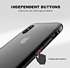 Dafoni Glass Guard iPhone XS Max Metal Kenarl Cam Silver Klf - Resim 1