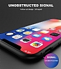 Dafoni Glass Guard iPhone 7 Plus / 8 Plus Metal Kenarl Cam Siyah Klf - Resim 4