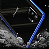 Dafoni Glass Guard Samsung Galaxy Note 10 Plus Metal Kenarl Cam Silver Klf - Resim 2
