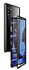 Dafoni Glass Guard Samsung Galaxy Note 10 Plus Metal Kenarl Cam Siyah Klf