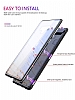 Dafoni Glass Guard Samsung Galaxy Note 9 Metal Kenarl Cam Siyah Klf - Resim: 3