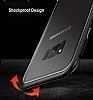 Dafoni Glass Guard Samsung Galaxy S8 Plus Metal Kenarl Cam Krmz Klf - Resim: 2