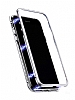 Dafoni Glass Guard Samsung Galaxy S8 Plus Metal Kenarl Cam Silver Klf