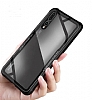 Dafoni Glass Shield Huawei P20 Lite Silikon Kenarl Cam Krmz Klf - Resim: 4