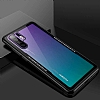 Dafoni Glass Shield Huawei P30 Siyah Silikon Kenarl Cam Klf - Resim: 1