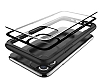 Dafoni Glass Shield iPhone 11 Krmz-Siyah Silikon Kenarl Cam Klf - Resim: 2
