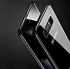 Dafoni Glass Shield Samsung Galaxy Note 8 Silikon Kenarl Cam Siyah Klf - Resim 6