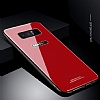 Dafoni Glass Shield Samsung Galaxy Note 8 Silikon Kenarl Cam Siyah Klf - Resim: 5