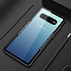 Dafoni Glass Shield Samsung Galaxy S10 Plus Siyah Silikon Kenarl Cam Klf - Resim 4