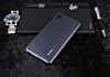 Dafoni HTC Desire 820 Metallic Thin Dark Silver Rubber Klf - Resim: 1