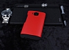Dafoni HTC One M9 Slim Power Ultra Koruma Krmz Klf - Resim 2